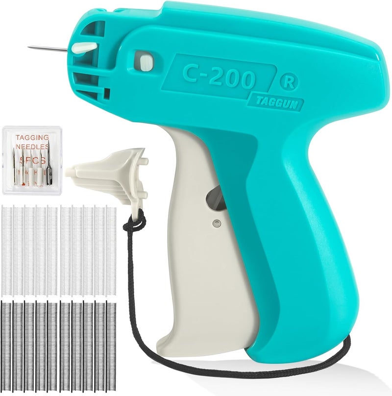 ANTAND Stitch Gun for Clothes, Tagging Gun for Clothing, Micro Handheld Tag Gun Quick Stitch Sewing Gun, Portable Quick Clothing Fixer Hemming Tool Includes 6 Needles and 1000 Black White Fasteners - Image 1